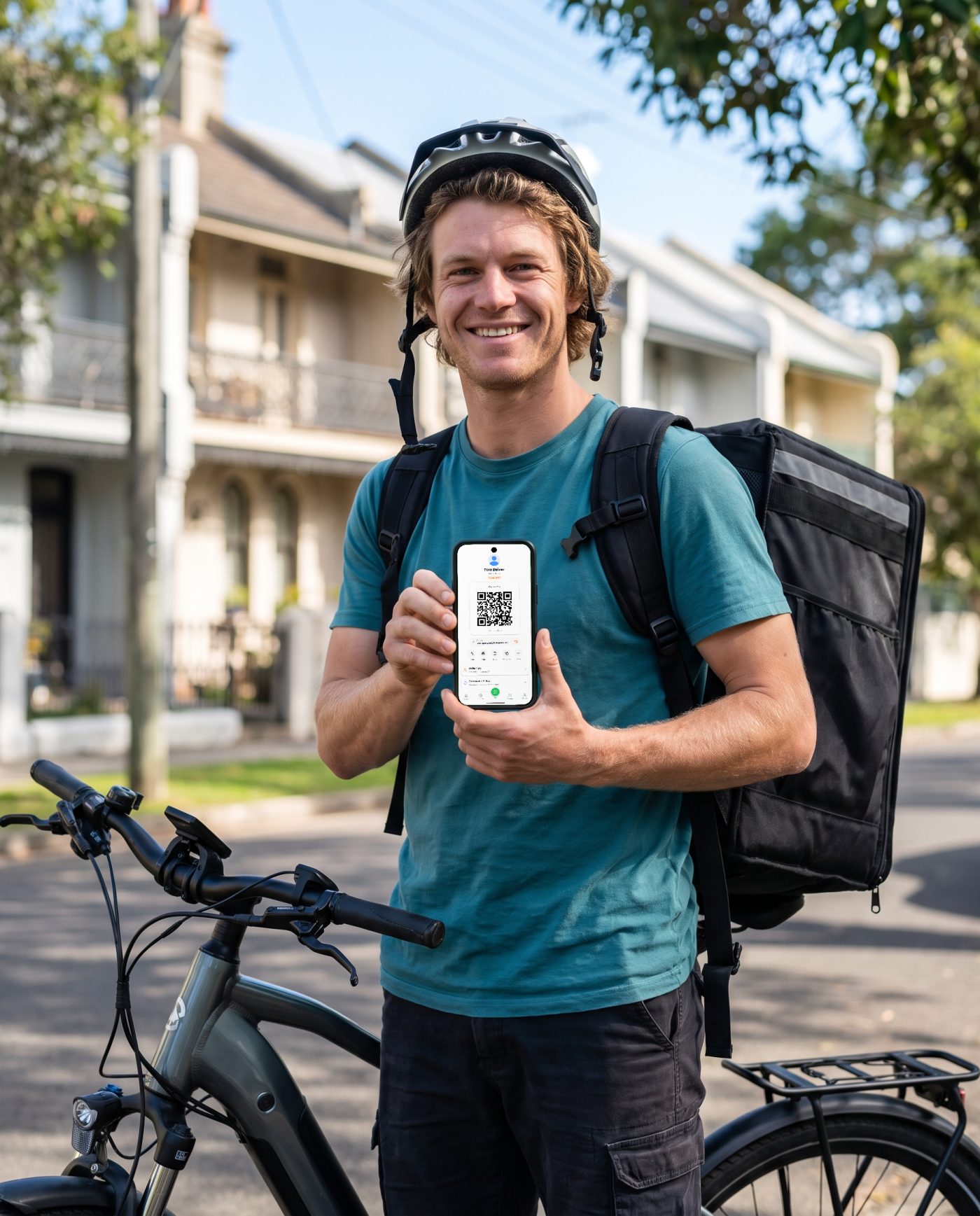 Tom, a delivery rider, showing his TipIns activity feed
