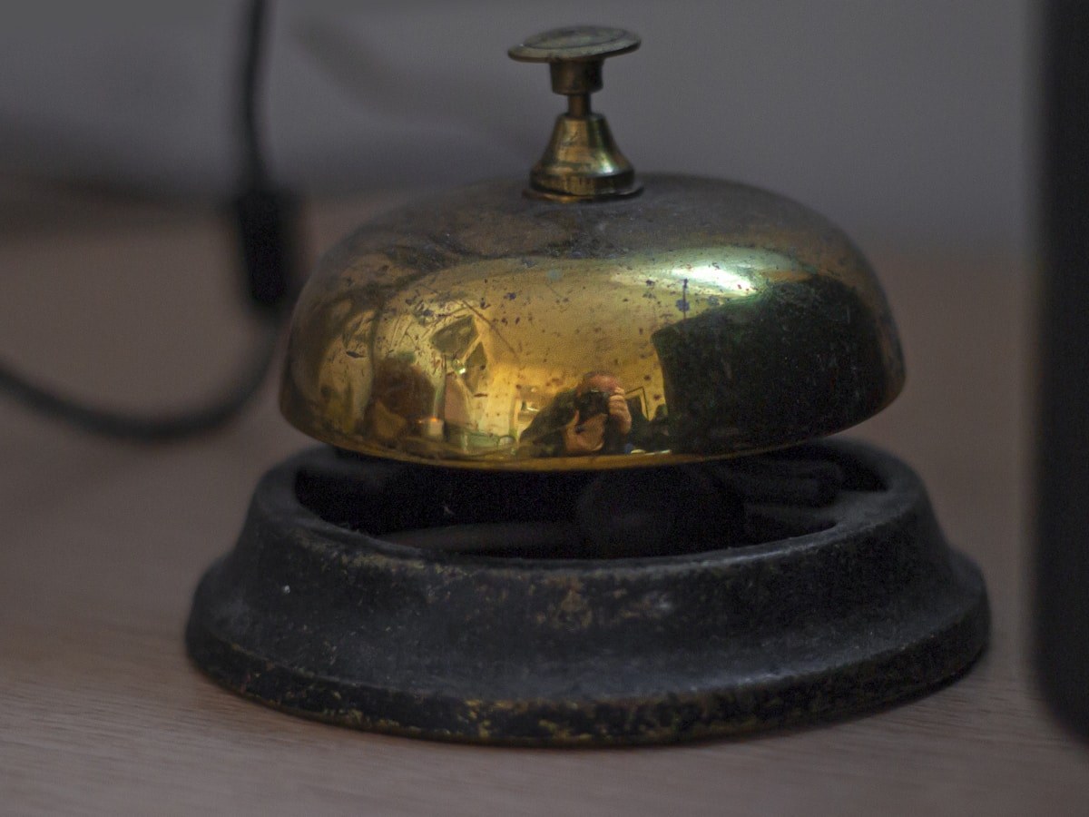 Hotel reception bell